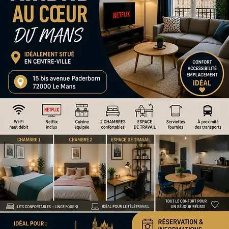Aicha T3 Daire Le Mans